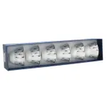 Silver Leaf Design 6pcs Coffee Cups