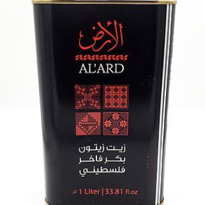 Al'Ard Palestinian Extra Virgin Olive oil 1Lt - الأرض زيت زيتون بكر أورجانيك فلسطيني