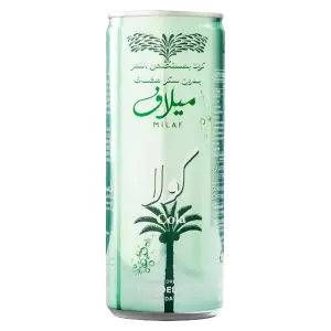 Milaf Cola Carbonated Drink With Date Extract With No Added Sugar 240 ml