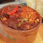 Egyptian Beef and Okra Stew (Bamya Casserole with Meat)