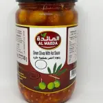 Al Maeda Green Olive With Hot Sauce 450G