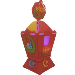 Ramdan Lantern for Kids فانوس رمضان كريم - رمضان يجمعنا - صوت وضوء واطار لصورة الطفل مقاس 21/7سم